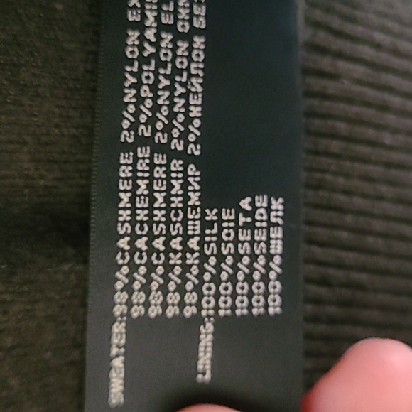 Ralph Lauren Cashmere and Silk Bomber Jacket in Forest Green - Picture 5 of 12